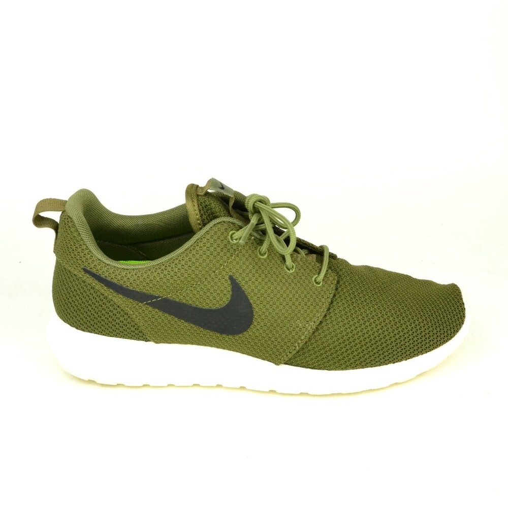 Nike Roshe One Iguana Men's Size 8 Olive Green Black Running Sneakers 511881-201